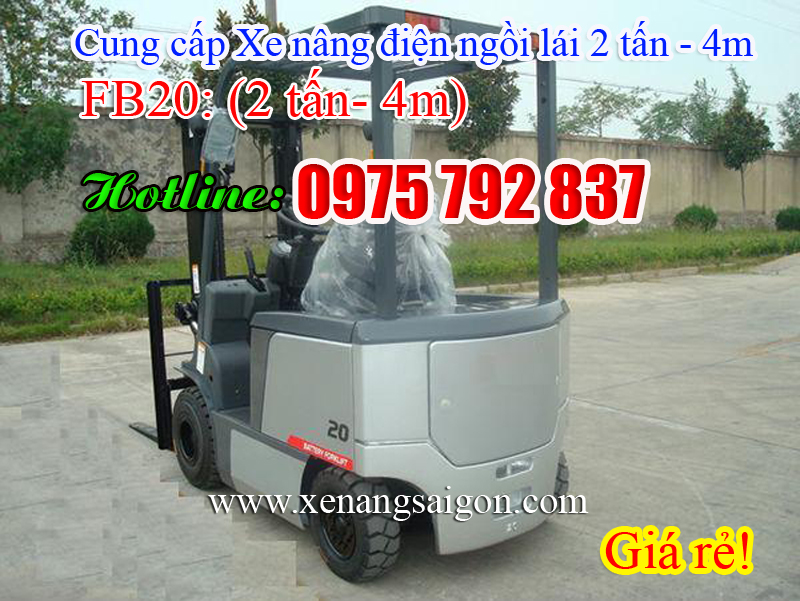 Cung cấp xe nâng điện - ngồi lái 1.5 tấn - 4m hiệu Eoslift